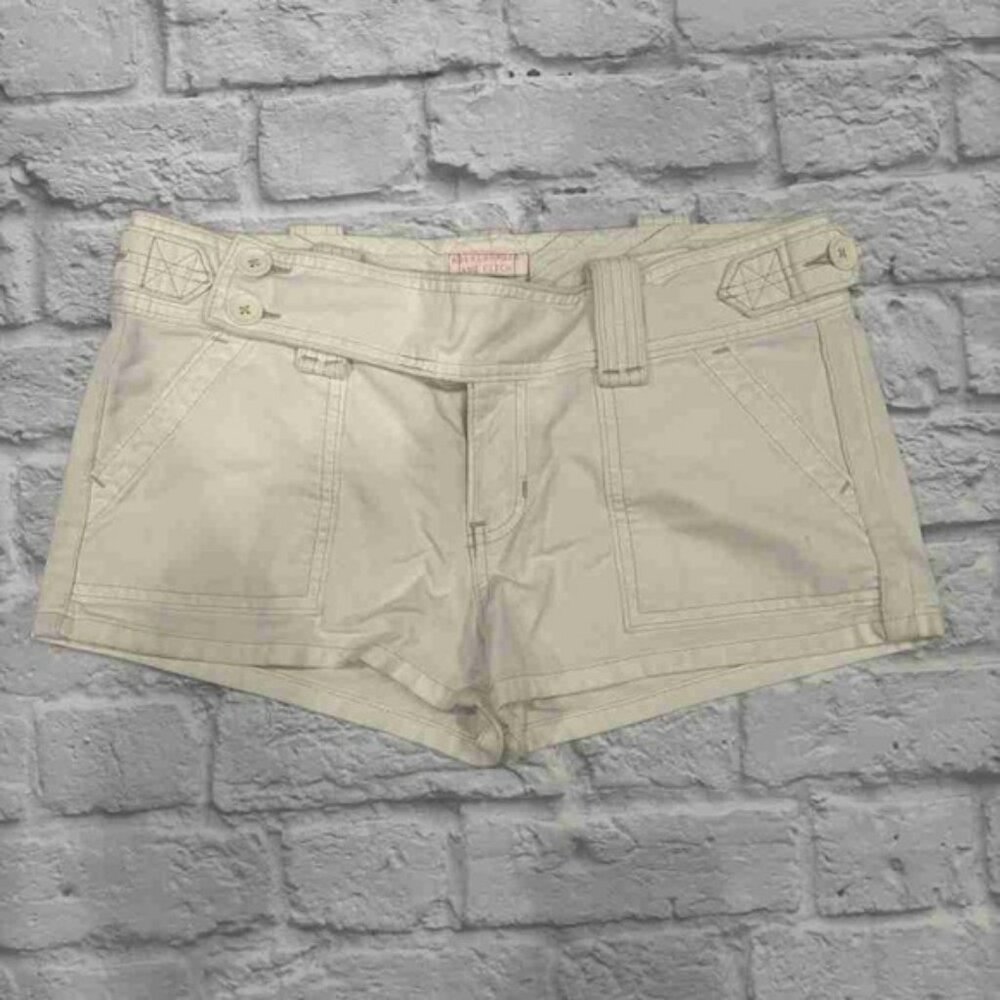 Women's Beige Cargo Shorts